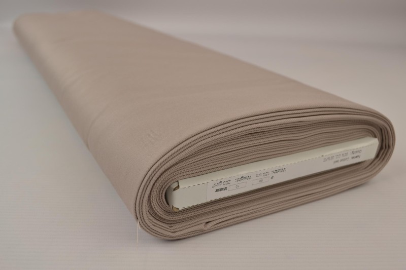 Keperkatoen taupe, rolweergave
