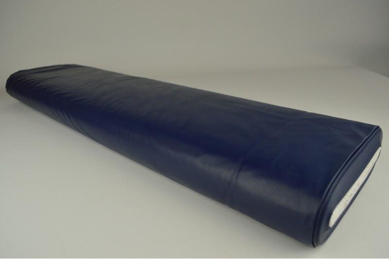 Kunstleer navy, rolweergave