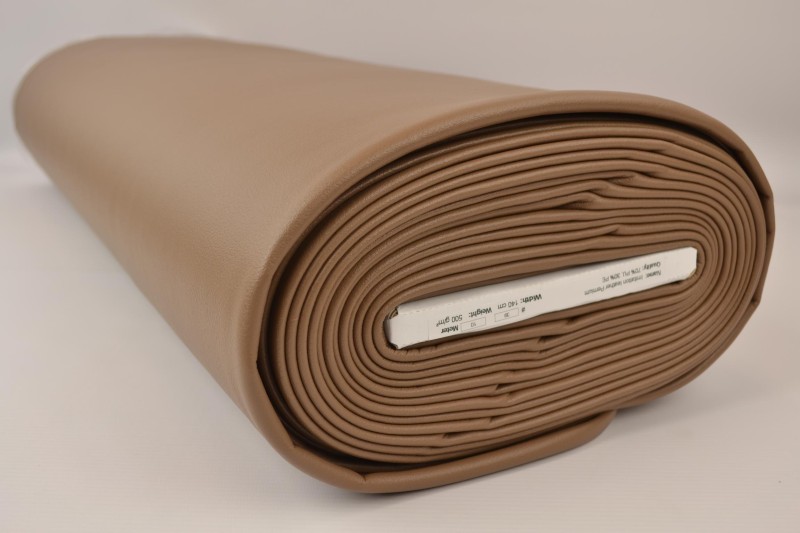 Kunstleer premium camel, rolweergave
