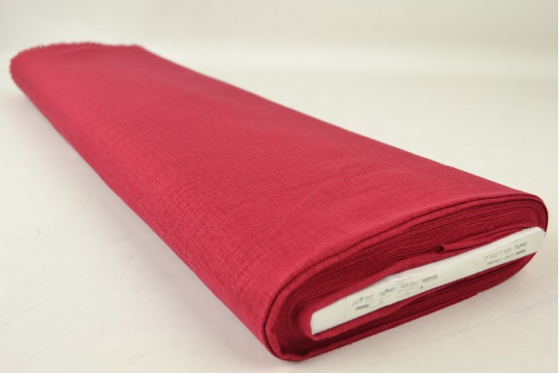 Linnen viscose bordeaux, rol