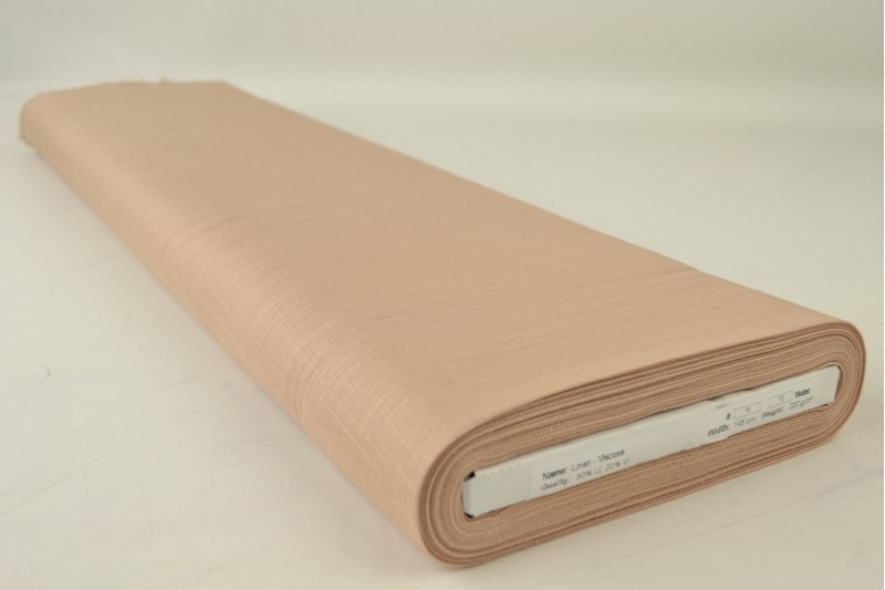 Linnen viscose dusky roze, rol