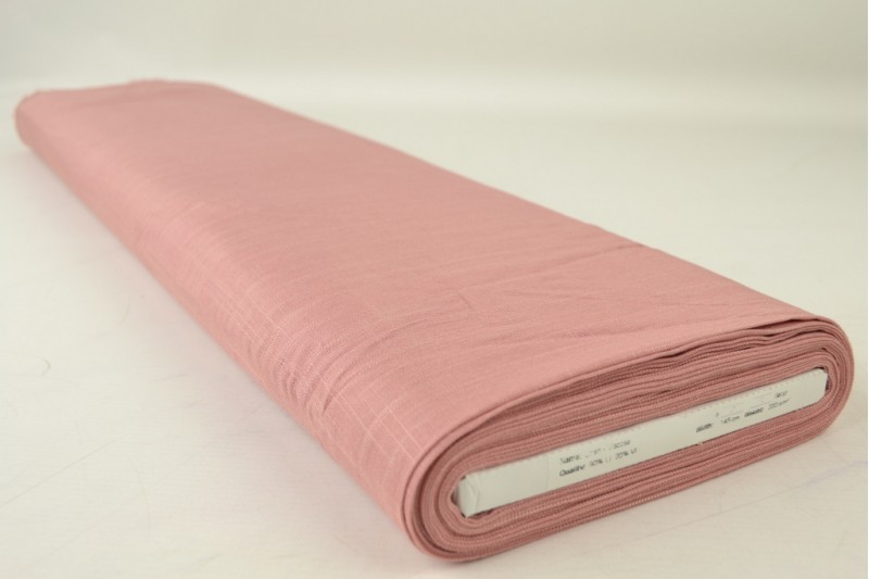Linnen viscose oud roze, rol