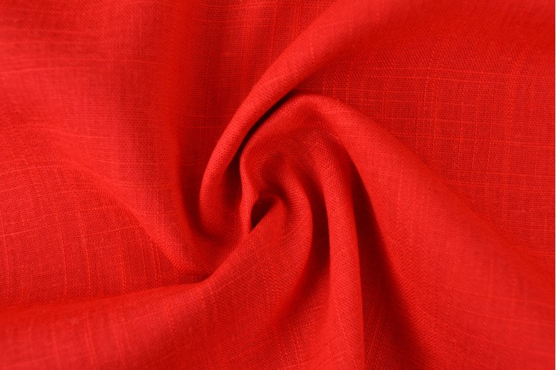 Linnen viscose rood
