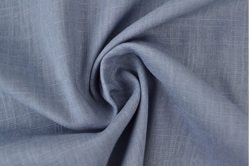 Linnen viscose vintage donker blauw