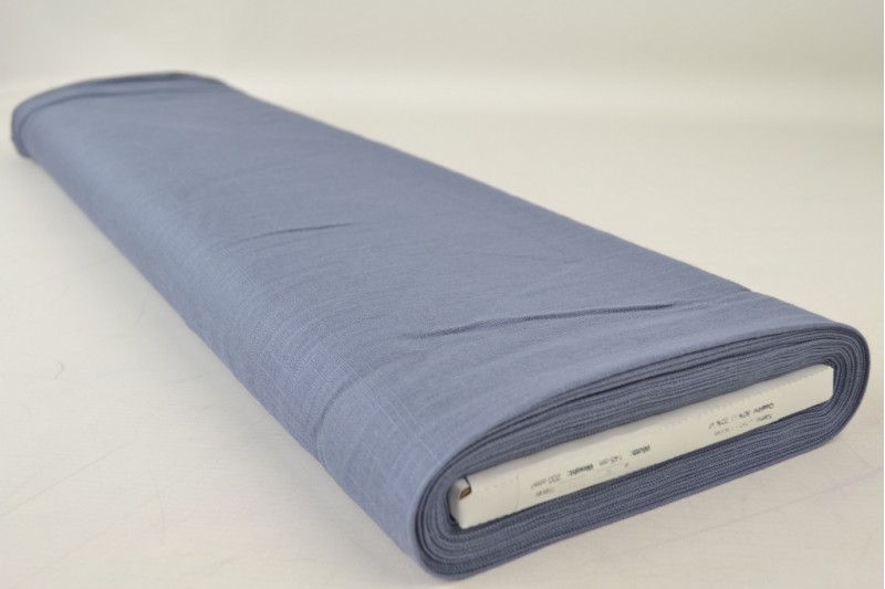 Linnen viscose vintage donker blauw, rol
