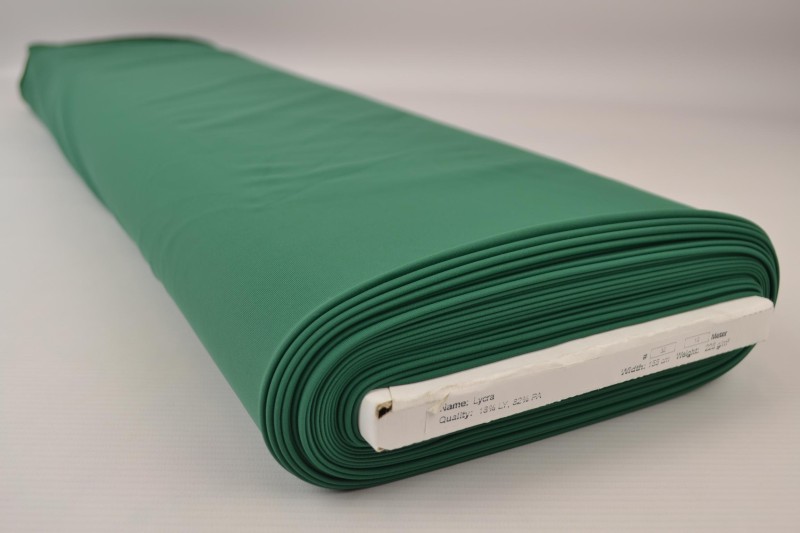 Lycra donker groen, rol