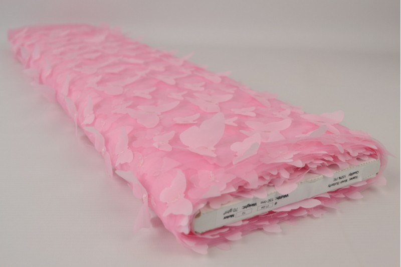Mesh butterfly roze, rol