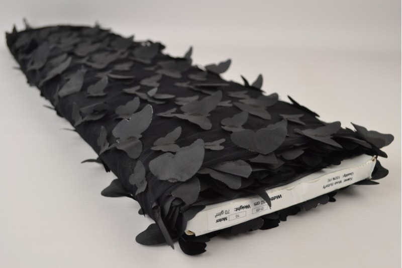 Mesh butterfly zwart, rol