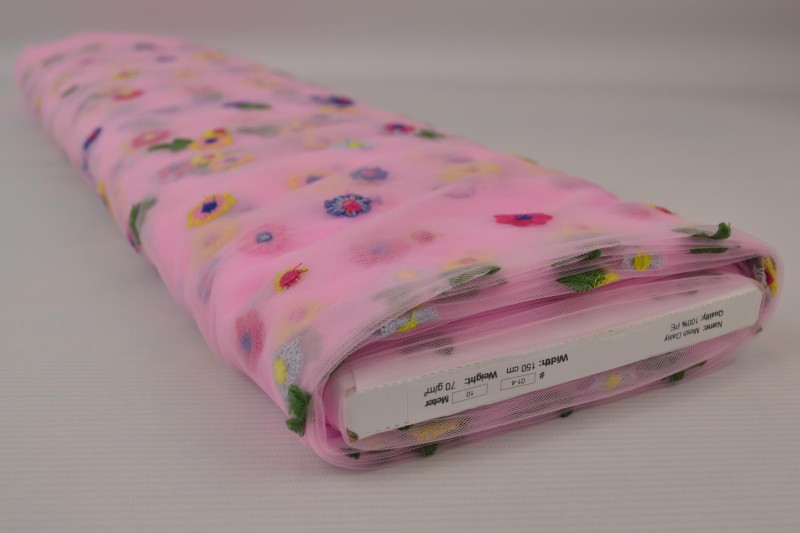 Mesh daisy roze, rol