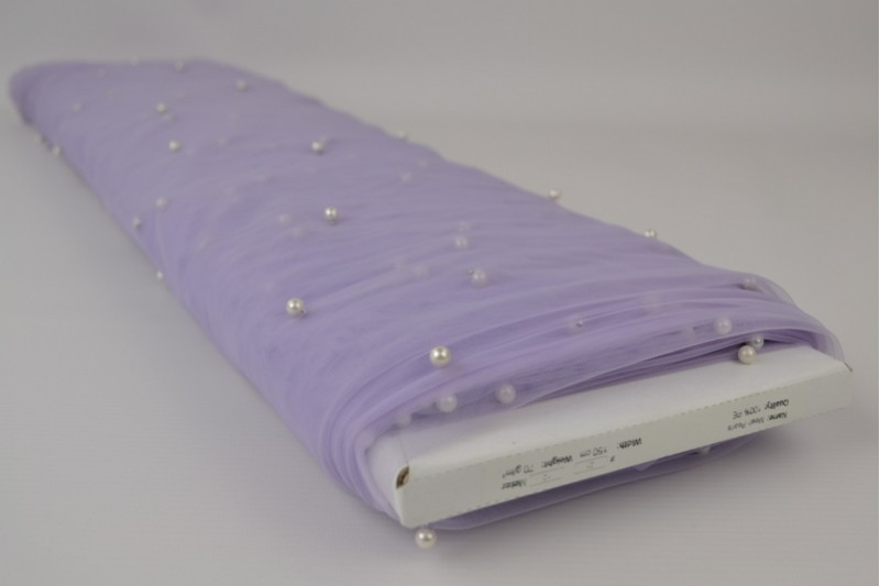 Mesh pearls lavendel