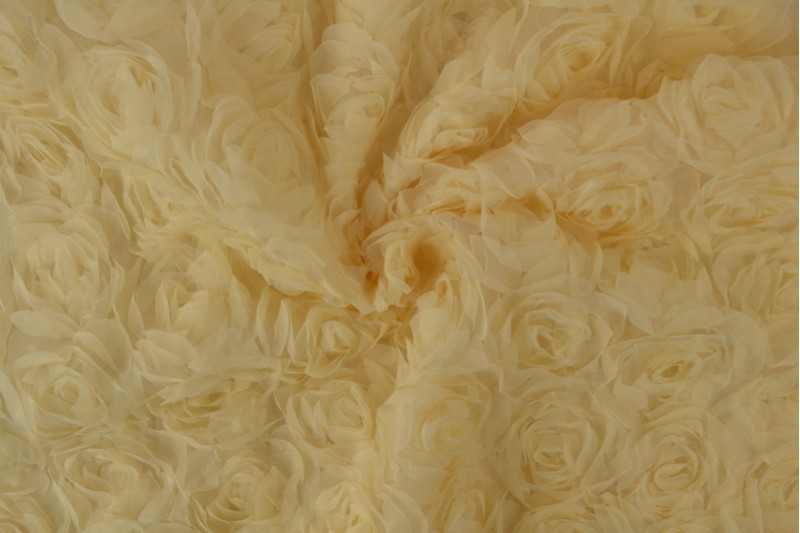Mesh roses special beige