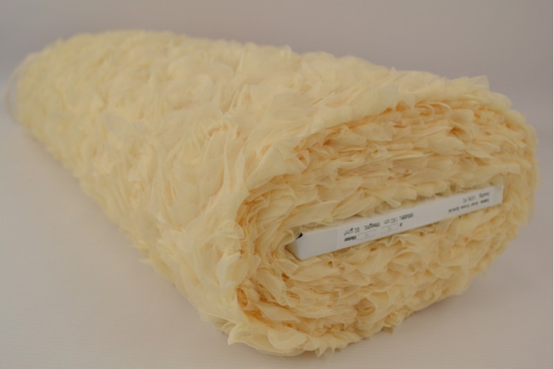Mesh roses special beige, rol