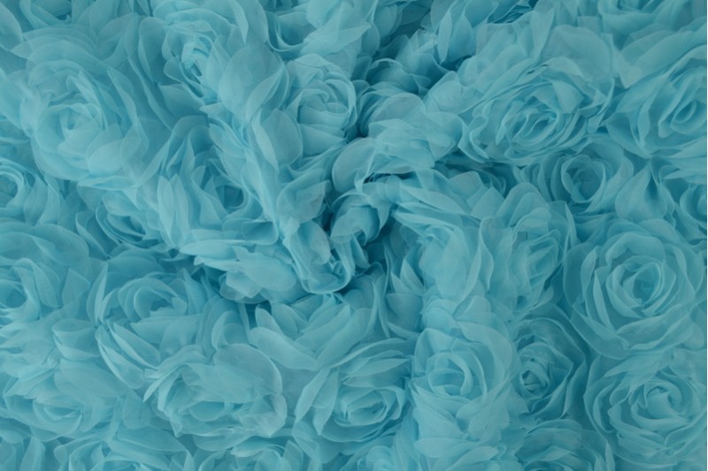 Mesh roses special blauw