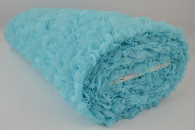Mesh roses special blauw, rol