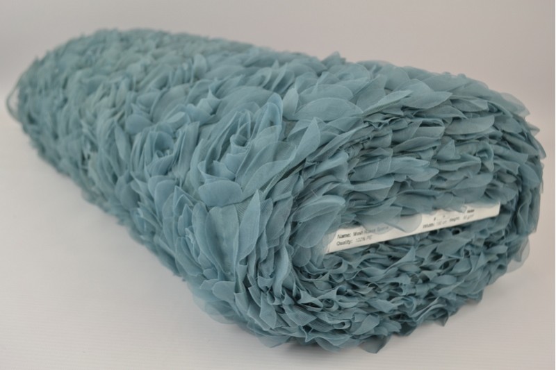 Mesh roses special oud groen, rol