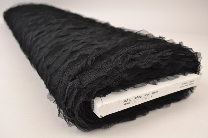 Mesh waves zwart, rolweergave