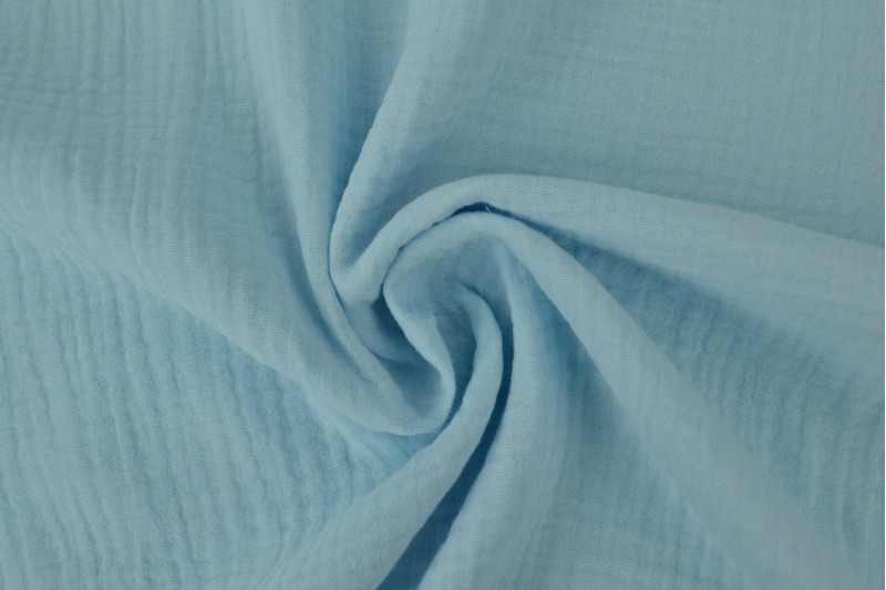 Mousseline (hydrofiel) baby blauw