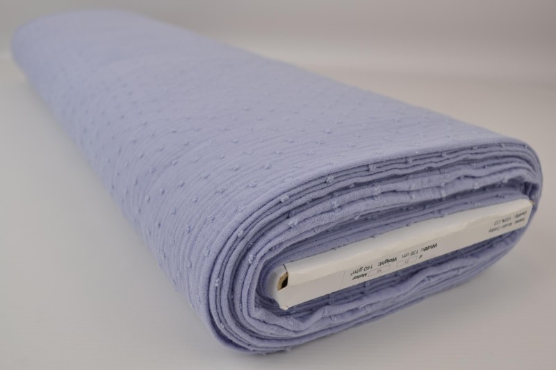 Mousseline dobby lavendel, rolweergave