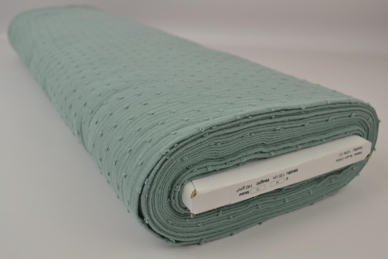 Mousseline dobby oud groen, rol