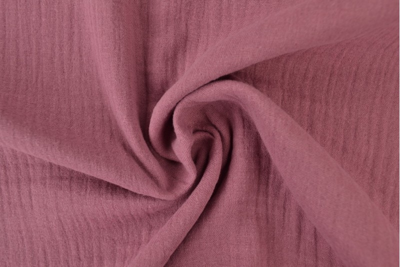 Mousseline (hydrofiel) donker oud roze