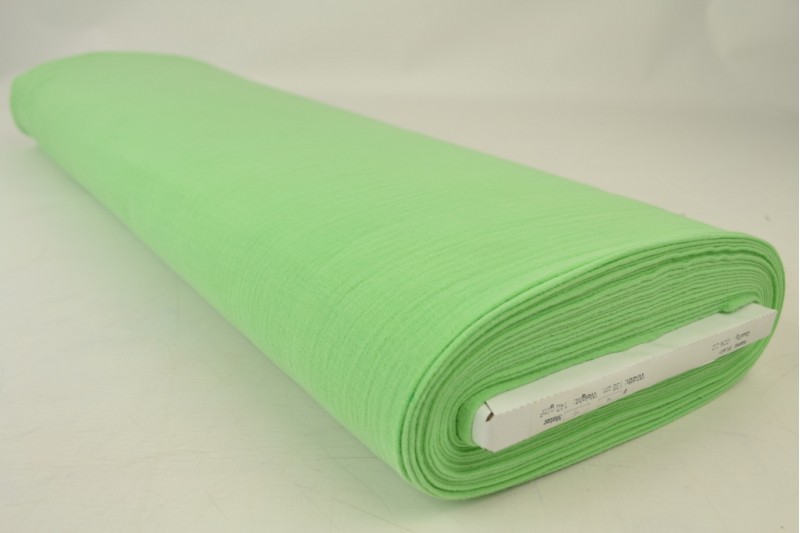 Mousseline (hydrofiel) mint groen, rolweergave