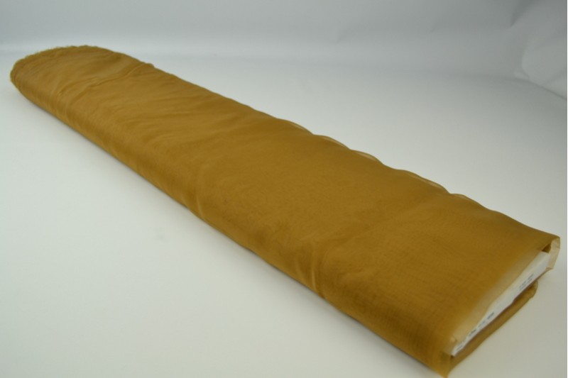 Organza donker okergeel, rolweergave