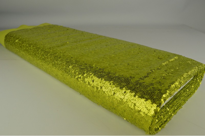 Pailletten klein lime groen, rolweergave