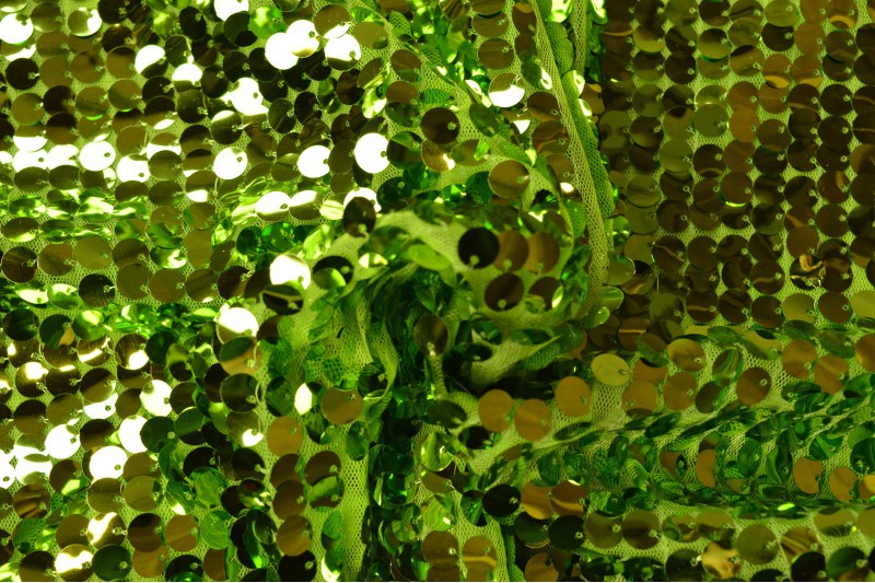 Pailletten XL limegroen