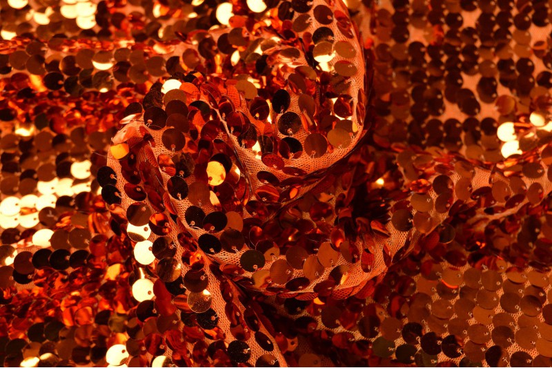 Pailletten XL oranje