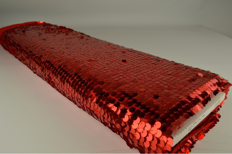 Pailletten XL rood, rolweergave