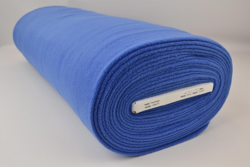 Polar fleece blauw, rol