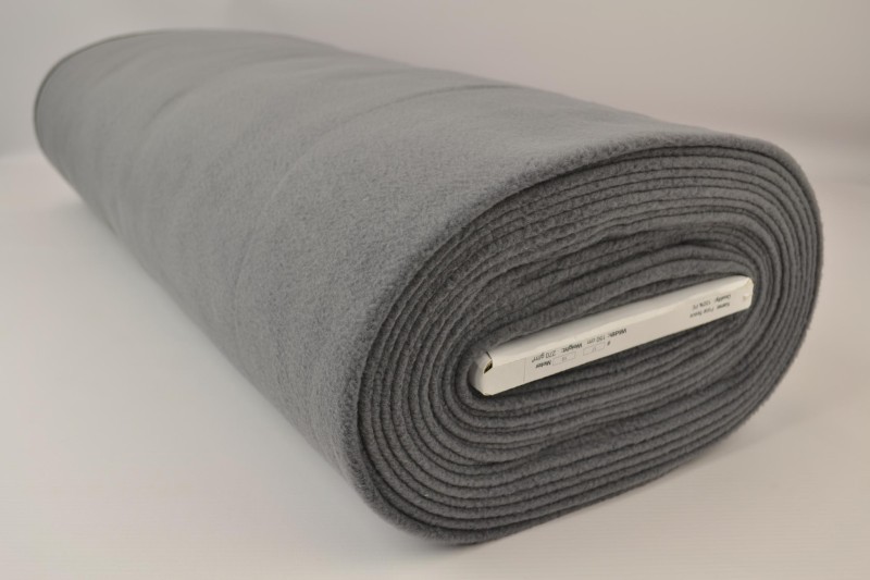 Polar fleece donker grijs, rol