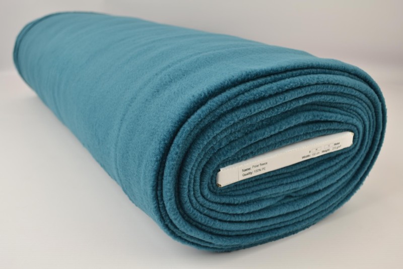 Polar fleece donker petrol, rol