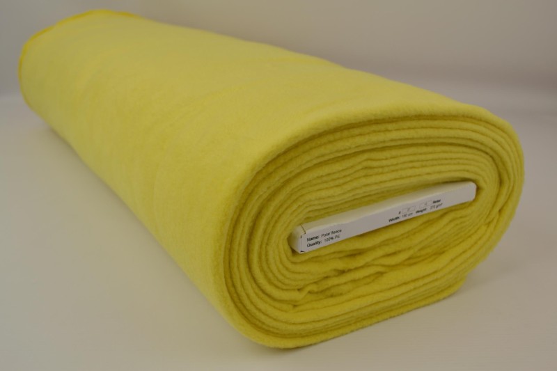 Polar fleece licht geel, rol
