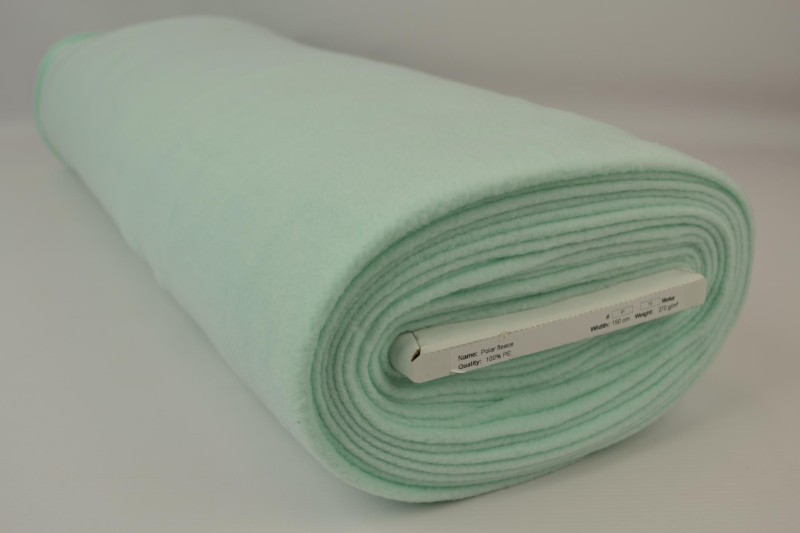 Polar fleece licht mint, rol