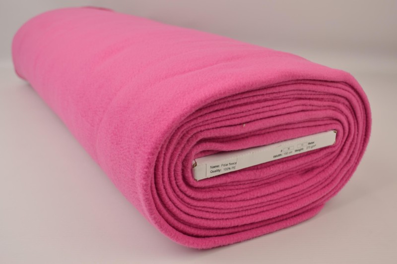 Polar fleece roze, rol
