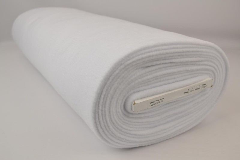 Polar fleece wit, rolweergave