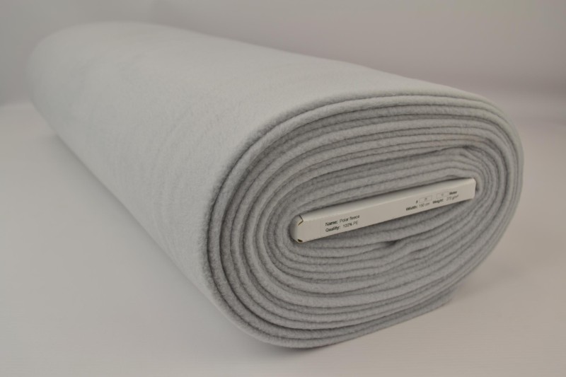 Polar fleece zilvergrijs, rol