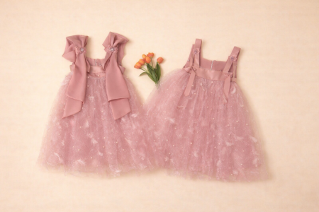 Mesh feather & pearls, toepassingsvoorbeeld