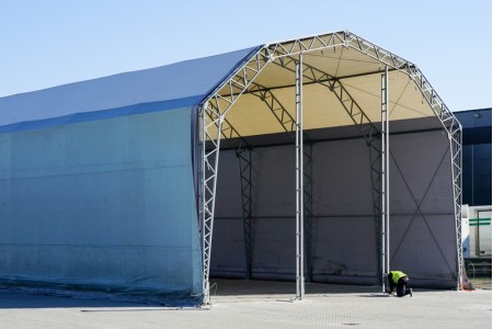 Schaduwdoek, toepassingsvoorbeeld