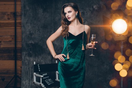 Stretch velvet, toepassingsvoorbeeld