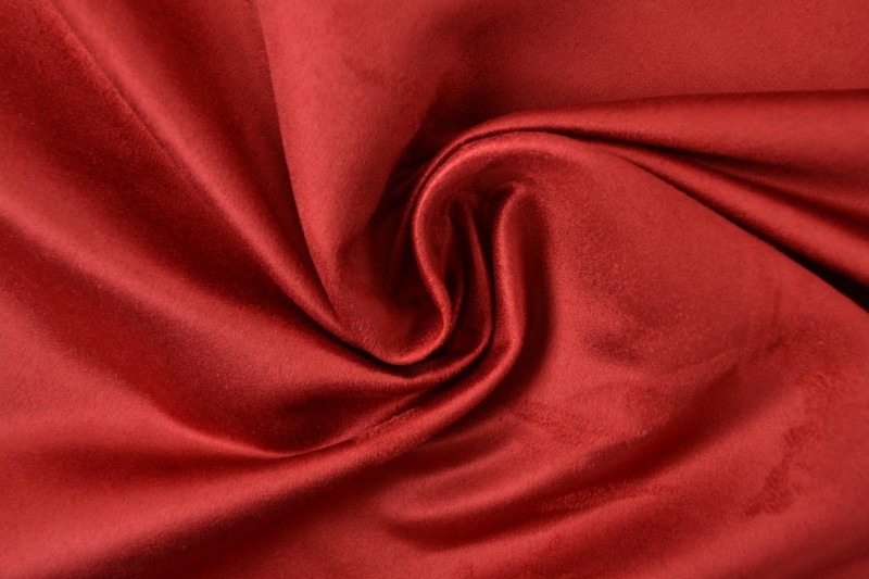 Suedine donker rood