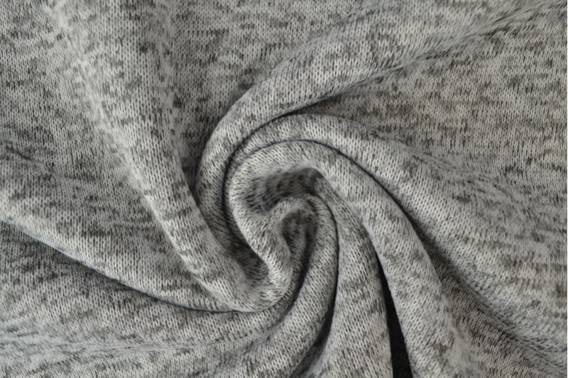 Sweaterstof gebreid grijs melange