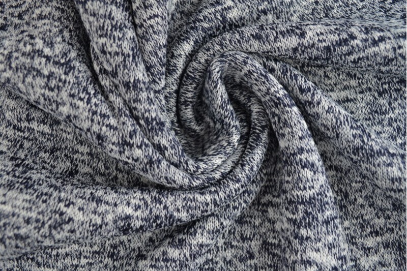 Sweaterstof gebreid navy melange