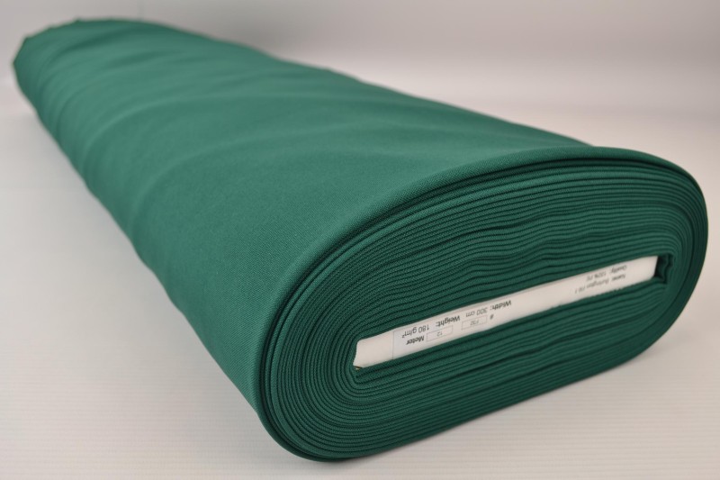 Brandvertragende terlenka 300 cm breed, donkergroen, rol