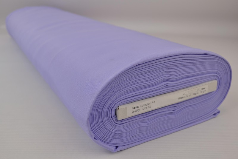 Brandvertragende terlenka 300 cm breed, lavendel, rol