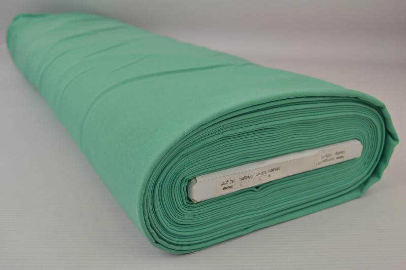 Brandvertragende terlenka 300 cm breed, mintgroen, rol