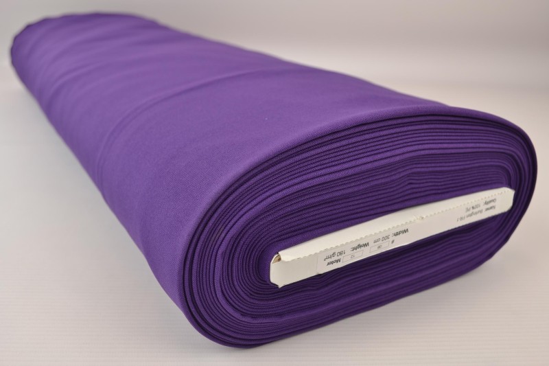 Brandvertragende terlenka 300 cm breed, paars, rol