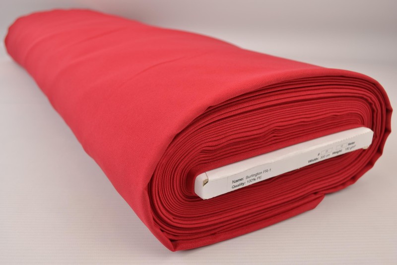 Brandvertragende terlenka 300 cm breed, rood, rol