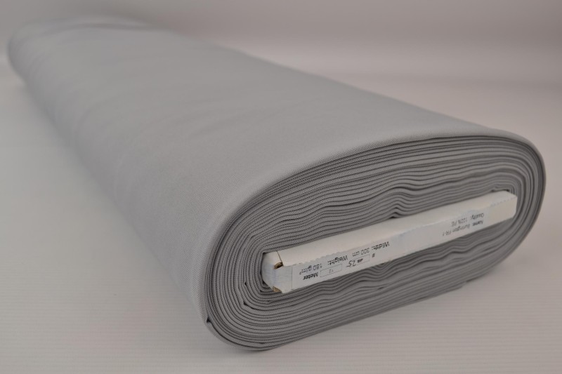 Brandvertragende terlenka 300 cm breed, zilvergrijs, rol